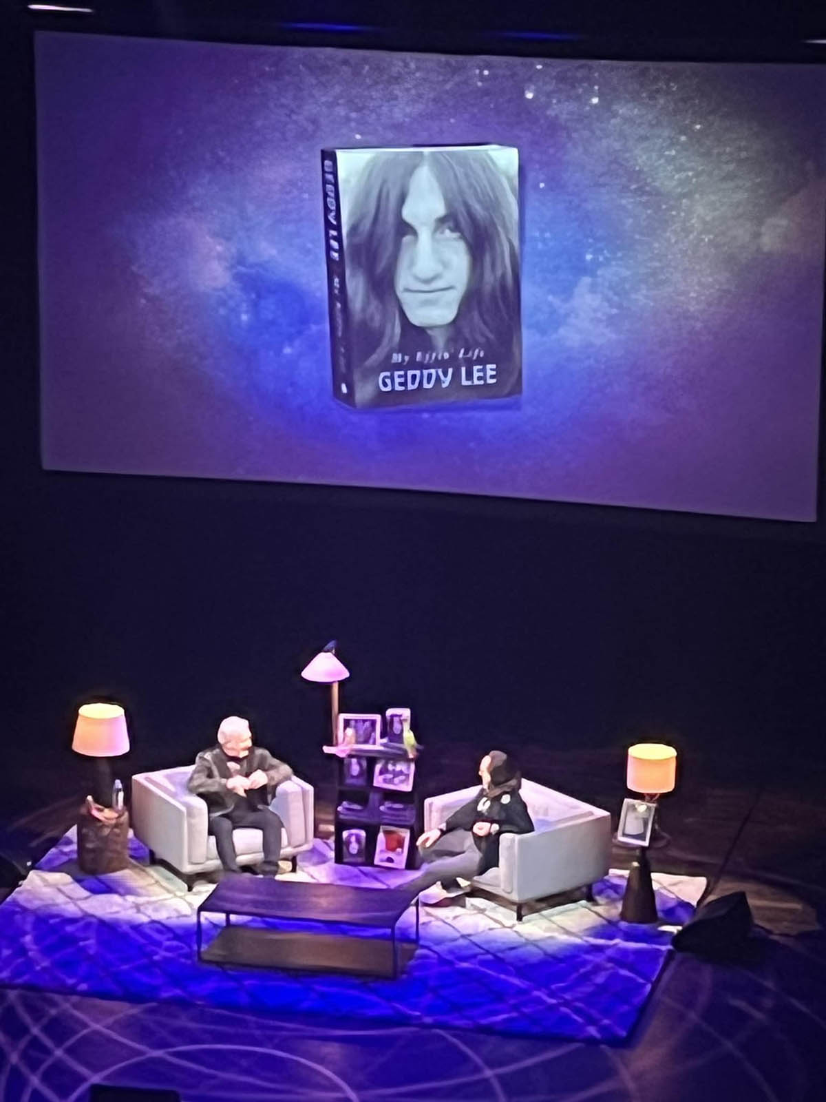 Geddy Lee 'My Effin' Life In Conversation' Tour Pictures - Massey Hall - Toronto, Ontario, Canada 12/7/2023
